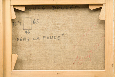 Jacques Doucet (1924-1994): 'Vers la foule', oil on canvas, (1969)