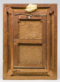 Jacques Fran&ccedil;ois Carabain (1834-1933): 'Une vue de la Piazza d'Erbe &agrave; Padoue' (Piazza delle Erbe, Padua), olie op doek