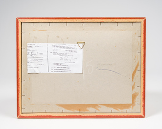 Belgian school, monogrammed (possibly H.L. for Henri Leys, 1815-1869): Sheep and goats in a landscape, pencil on paper, dated (18)44