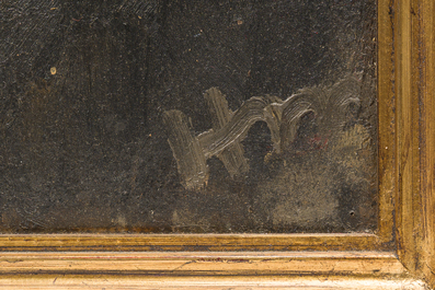 Hubert Malfait (1898-1971): 'Boerin', olie op board