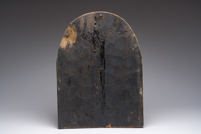 A Greek orthodox 'Saint George and the dragon' icon, 19th C.