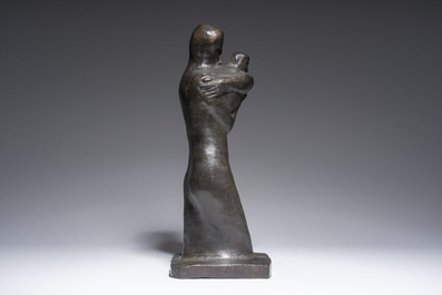 George Minne (1866-1941): Moeder en kind, bruingepatineerd brons