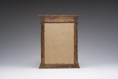 Three Gothic Revival illuminated miniatures, mixed technique on paper, 19th C.