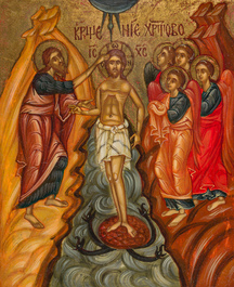 Three various Russian and Greek orthodox icons, 19th/20th C.