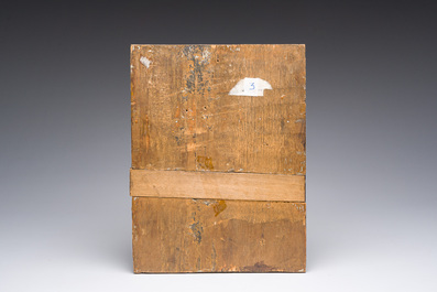 A Russian orthodox 'The birth of Mary' icon, 19th C.