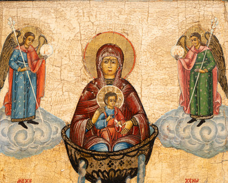 A Russian orthodox 'The Life-giving Spring' icon, 19th C.