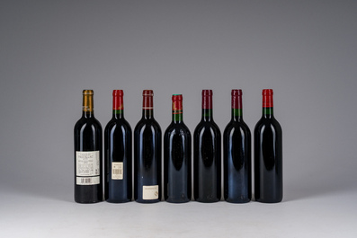 1995-2006 Gevarieerde collectie wijn, o.a. Ch&acirc;teau Les Hauts De Pontet, Ch&acirc;teau La Commanderie, Ch&acirc;teau Preuillac, etc., 19 flessen