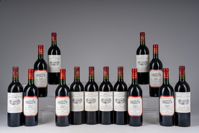 1998-2000 Ch&acirc;teau Cantelaudette Rouge, Ch&acirc;teau Haut-Saint-Clair, Ch&acirc;teau Villars Fronsac, 26 flessen