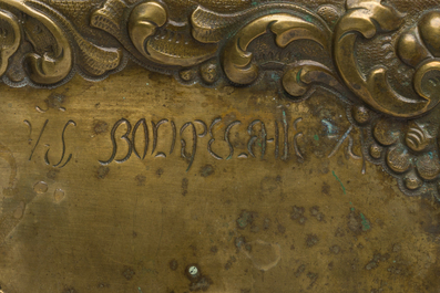 Two Russian orthodox icons with (silver-plated) brass oklad or riza, 'The Resurrection of Christ' and 'The Nativity of the Mother of God', 19th C.