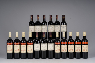 2002-2003 Ch&acirc;teau Reynier, Ch&acirc;teau le Pr&eacute; la Lande, Ch&acirc;teau de Pic, Bordeaux, 42 flessen