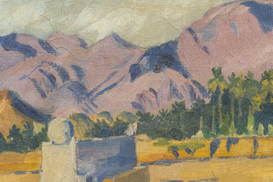 Mathilde Lenoir (1878-1965): 'Biskra', oil on canvas, dated 1912