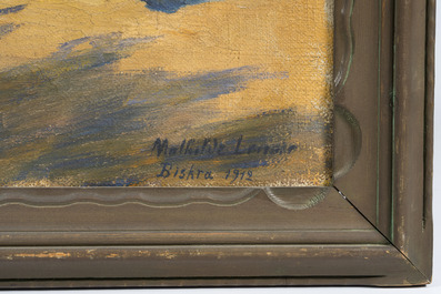 Mathilde Lenoir (1878-1965): 'Biskra', oil on canvas, dated 1912