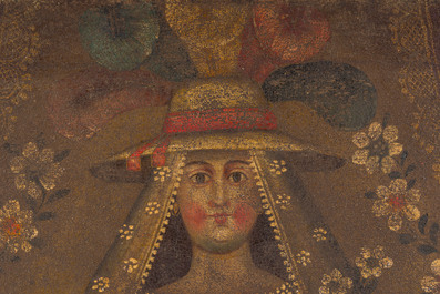 Cusco School, Peru: Madonna with Child, oil on canvas, 18th C.