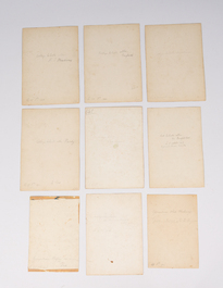 Illegibly signed: 30 studies of orchids, watercolour on paper, dated between 1907 and 1920