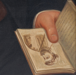 Ecole belge: Double portrait de Joos Gorik Borginon et Barbara Hendrica Lindemans, huile sur toile, 20&egrave;me si&egrave;cle