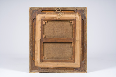 Edgard Farasyn (Edgar Farasijn, 1858-1938): 'Grand-m&egrave;re', olie op doek, gedateerd 1878