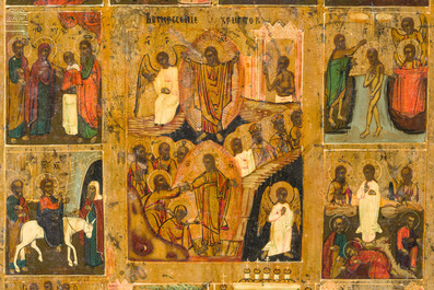 A Russian orthodox 'Festival' icon, 19th C.