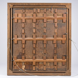 Flemish school, follower of Peter Paul Rubens (1577-1640): The adoration of the kings, oil on panel, 17th C.