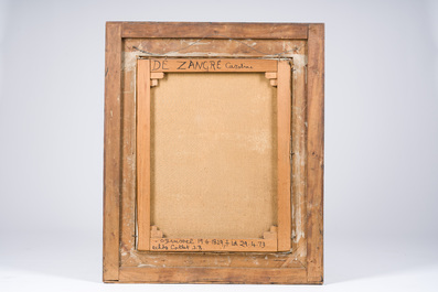 Jozef Quisthoudt (1883-1953): Double portrait de Jean-Baptiste Collet et Caroline De Zangr&eacute;, huile sur toile, dat&eacute; de 1931