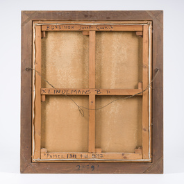 Ecole belge: Double portrait de Joos Gorik Borginon et Barbara Hendrica Lindemans, huile sur toile, 20&egrave;me si&egrave;cle