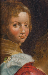 Flemish school, follower of Peter Paul Rubens (1577-1640): The adoration of the kings, oil on panel, 17th C.