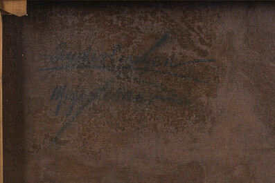 Carl (Charles) Frederik Meyer-Lesaar (1884-1941): Le vieux couple pr&egrave;s du feu, dat&eacute; 1908