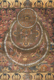 A 'Bardo mandala' thangka, Tibet, 20th C.