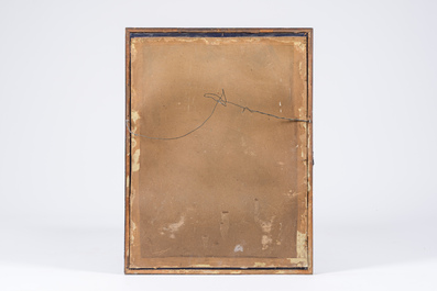 H. Luyckx (19&egrave;me si&egrave;cle): 'R&eacute;union des XVIII', techniques mixtes sur papier, dat&eacute; 1856