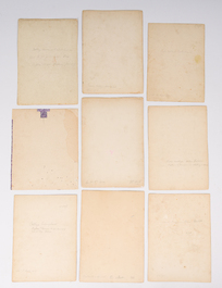 Illegibly signed: 30 studies of orchids, watercolour on paper, dated between 1907 and 1920