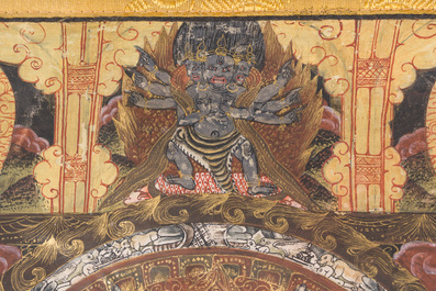A 'Bardo mandala' thangka, Tibet, 20th C.