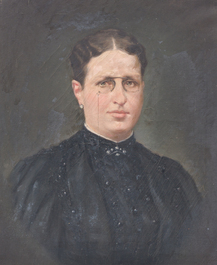 &Eacute;cole belge, illisiblement sign&eacute;: Portrait d'un homme et d'une femme, huile sur toile, 19&egrave;me/20&egrave;me si&egrave;cle