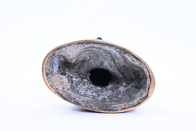 Italian school, follower of Desiderio da Settignano (1428-1464): Bust of a youth, green patinated bronze, 19th/20th C.