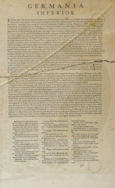 Four hand coloured engraved maps of Belgium, 16th/18th C.