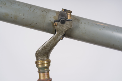 Een 6 inch refractor telescoop op houten driepikkel, Maurice Manent &amp; Secretan, Parijs, begin 20ste eeuw