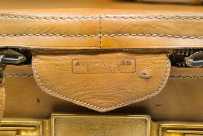 Two vintage Airess Avia travel cases, Delvaux, 3rd quarter 20th C.