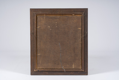 &Eacute;cole belge: Portrait de l'archipr&ecirc;tre J.B. Van Roo, huile sur panneau, 19&egrave;me si&egrave;cle