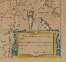 Four hand coloured engraved maps of Belgium, 16th/18th C.