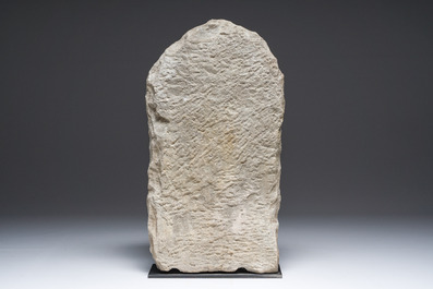 A fine Indian grey sandstone stele depicting Parvati, probably east-India, Pala period, 11th/12th C.