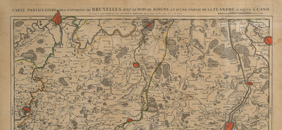 Four hand coloured engraved maps of Belgium, 16th/18th C.