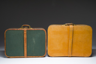 Two vintage Airess Avia travel cases, Delvaux, 3rd quarter 20th C.