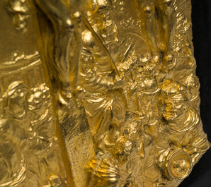 A gilt bronze 'Crucifixion' relief, probably Germany, 17th C.