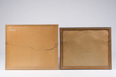 Four hand coloured engraved maps of Belgium, 16th/18th C.