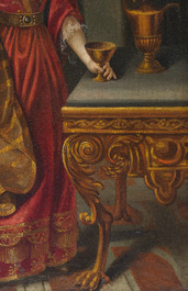 French school, follower of Fran&ccedil;ois de Troy (1645-1730): Portrait of Anne Louise B&eacute;n&eacute;dicte de Bourbon as Cleopatra, oil on canvas, 18th C.