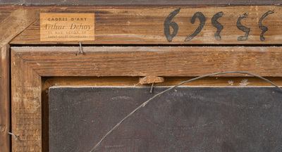 &Eacute;cole belge: Portrait de Barbe C&eacute;cile Constance van Hille, huile sur panneau, 19&egrave;me si&egrave;cle