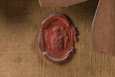 French school, follower of Fran&ccedil;ois de Troy (1645-1730): Portrait of Anne Louise B&eacute;n&eacute;dicte de Bourbon as Cleopatra, oil on canvas, 18th C.