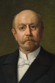 Gaston Van Haeys (19&egrave;me/20&egrave;me si&egrave;cle): Portrait de gentilhomme, huile sur toile, dat&eacute; de 1904