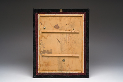 A gilt bronze 'Crucifixion' relief, probably Germany, 17th C.