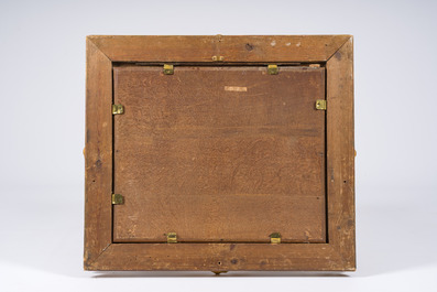 Dutch school, in the manner of Ludolf Bakhuizen (1630-1708): Fishermen busy at work, oil on panel, 17th C.