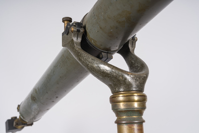 Een 6 inch refractor telescoop op houten driepikkel, Maurice Manent &amp; Secretan, Parijs, begin 20ste eeuw