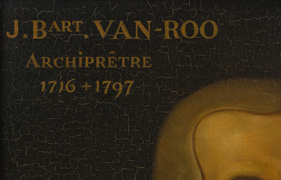 &Eacute;cole belge: Portrait de l'archipr&ecirc;tre J.B. Van Roo, huile sur panneau, 19&egrave;me si&egrave;cle